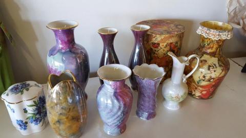 Various vases