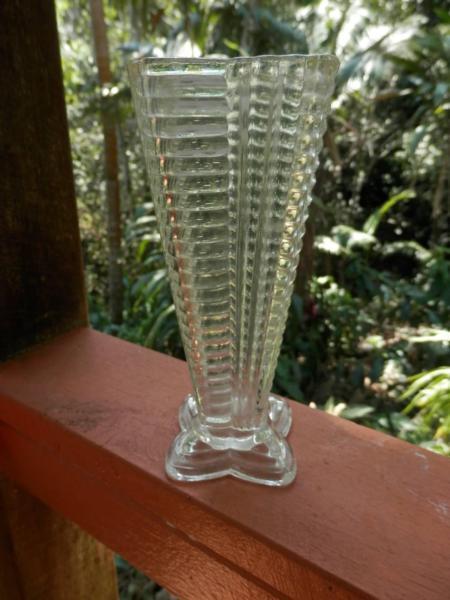 Crystal Art Deco-styled Vase