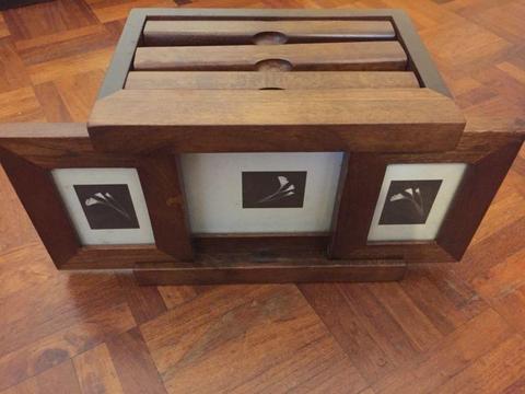 Wooden Photo Frame and Holder