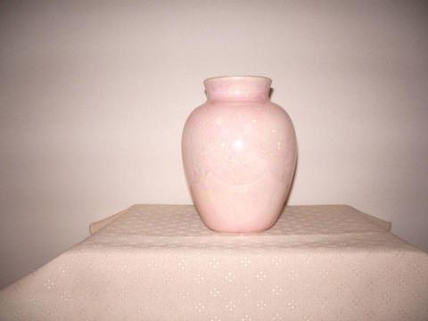 Marbled pink vase