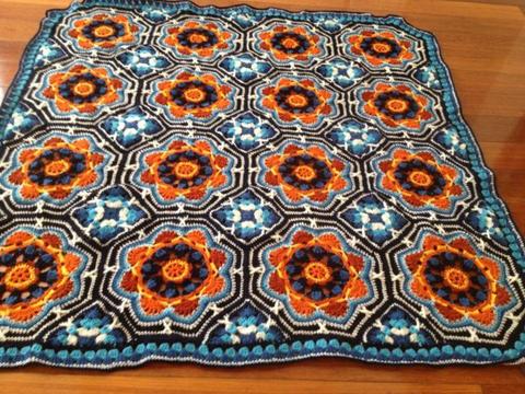 Persian Tile Crochet Blanket