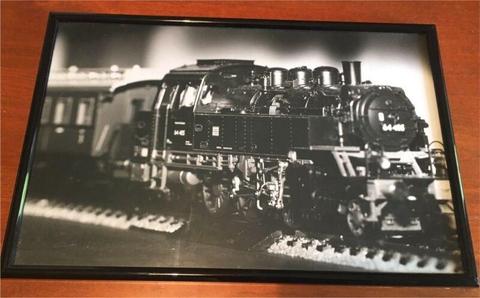 Model Steam Train framed print
