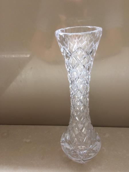 Cut glass single rose vase