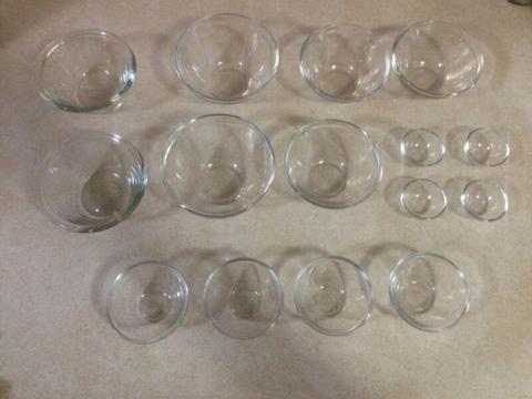Glass Pinch Bowls