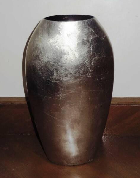 Big Silver Colour Vase ! - Height approxi 37 cm