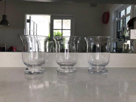 3 Glass Jars / Vases