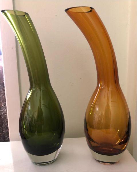Mikasa glass vases