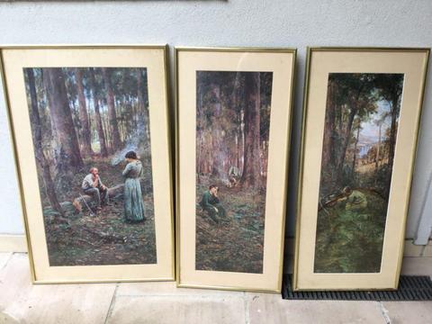 3x framed prints - The Pioneer