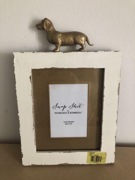 Sausage dog photo frame