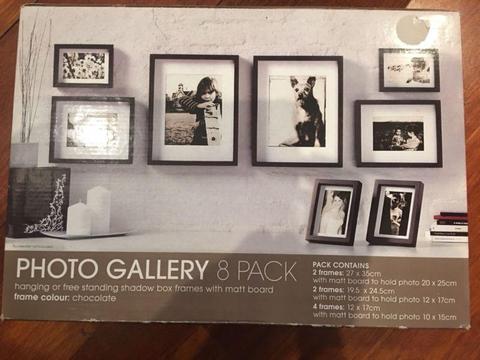 Photo Gallery, 8 Pk of Frames - Chocolate - $30 each / 2 for $50