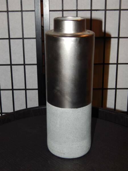 Large Silver Grey Two Tone Bouclair Vase