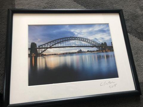 Sydney Harbour Bridge photo in frame