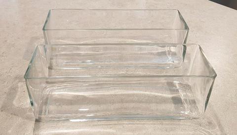 Glass Rectangle Vases