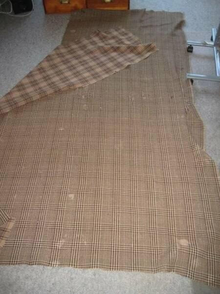 TWEED MATERIAL and PROTECTIVE MATERIAL FOR TABLE TOPS ETC