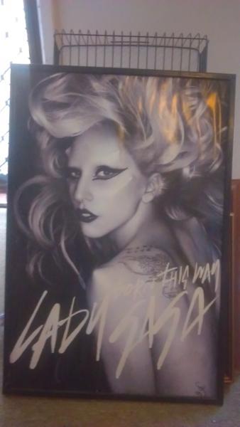 Lady gaga wall picture