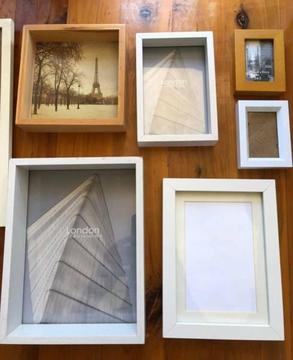 photo frame mounting wood picture shelf wall mount decorative