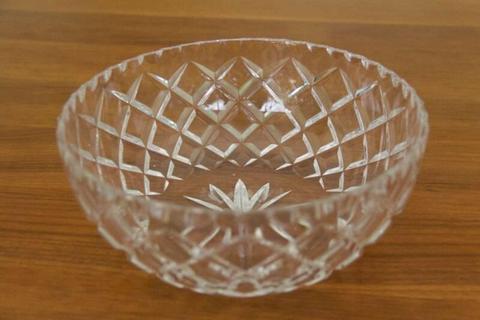 Crystal Bowl - Gorgeous Etched Bowl - Pickup Marsfield