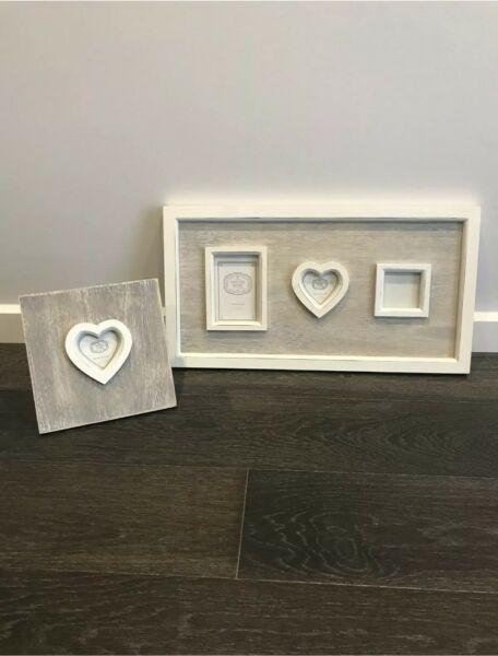 Bed Bath N' Table Wooden Picture Frame Photo Frame x2 Rustic Coastal