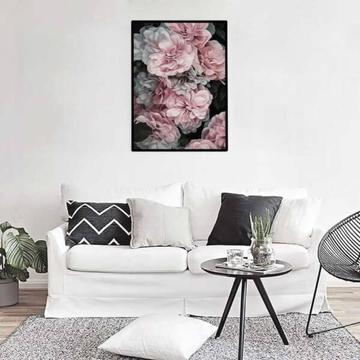 Floral Canvas With Black Frame