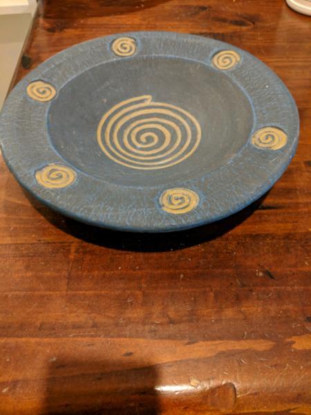 Small decorative pottery bowl