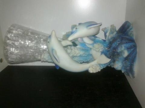 STUNNING DOLPHIN VASE - ABSOLUTELY GORGEOUS - WILL POST