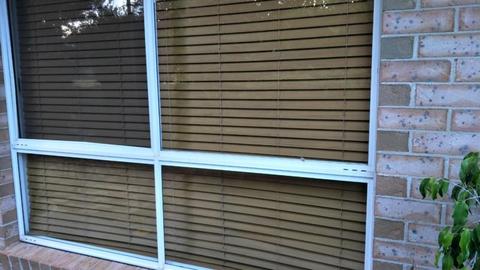 Faux timber blinds W210xD180