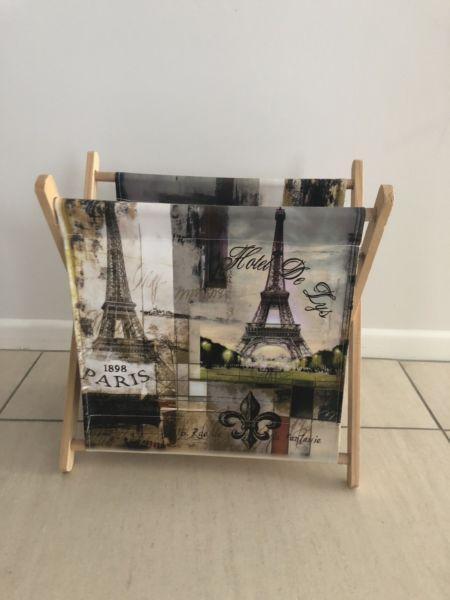 Eiffel Tower Canvas Magazine Holder