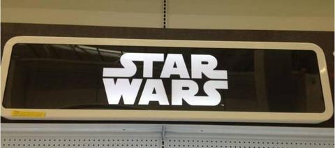Star Wars Light with Timber Surround in Death Star Decal