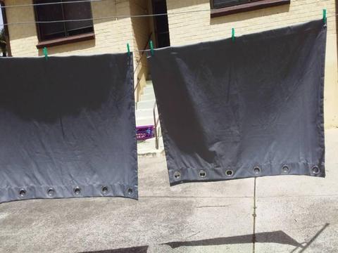 2 x blackout curtains