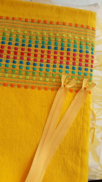 1mt New Yellow woven Cotton Fabric