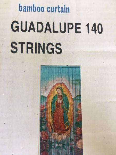 BAMBOO DOOR CURTAIN (boxed) Mexican Guadalupe