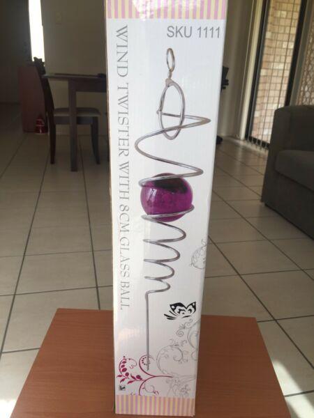 Wind Twister with 8cm glass ball - Brand New