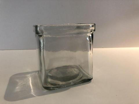 Glass - Candle Holder Clear Cube - Wedding, Party & Events