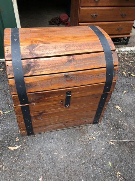 Large timber chest