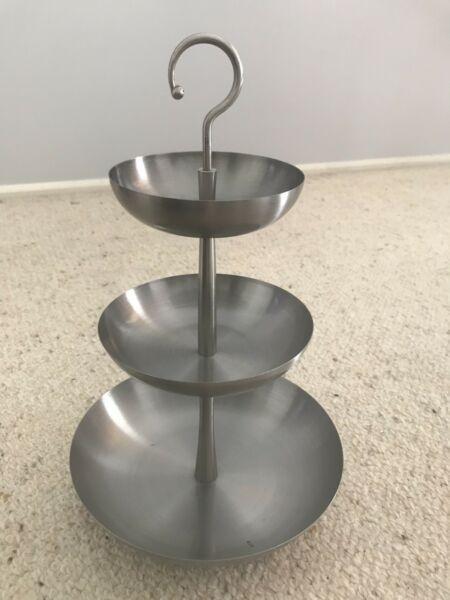 Brushed Chrome Jewellery Stand