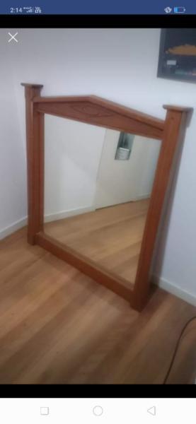 Big wooden Mirror