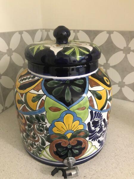 Amazing hand painted Mexican drinks dispenser