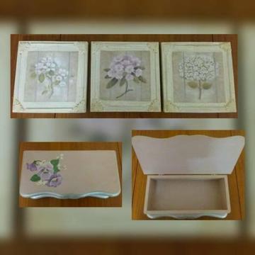 COUNTRY GARDEN PRINTS AND JEWELLERY BOX