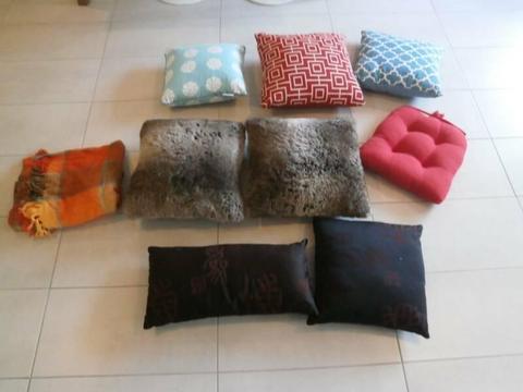 Selection of cushions $5 to $8 each