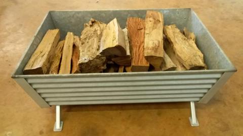Rustic Wood Box for Fire Place