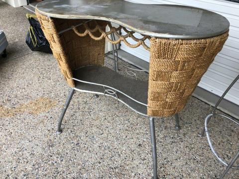 Trendy bar with matching stools