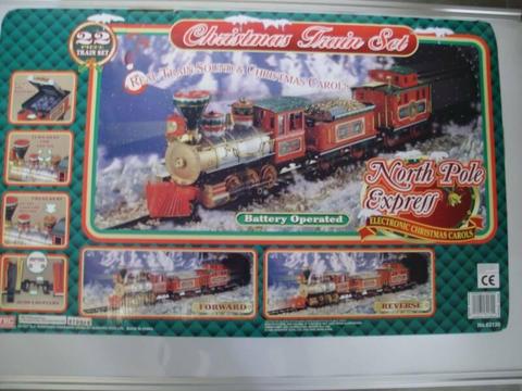 Christmas Train Set North Pole Express Large Scale As New