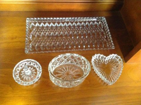 Crystal / Cut Glass for dressing table - VGC