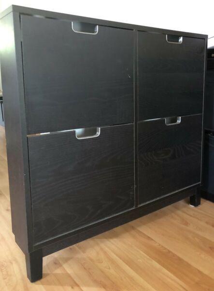 IKEA brown shoe cabinet/rack 