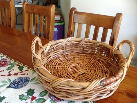 Large Strong Basket - 50cms across - VGC