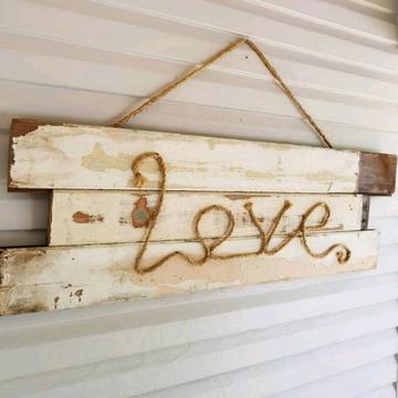 Love home decor sign