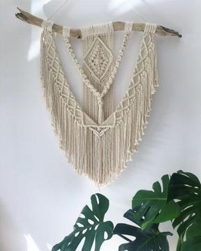Large Macrame wall hanging - living room, entryway, dining, bedroom