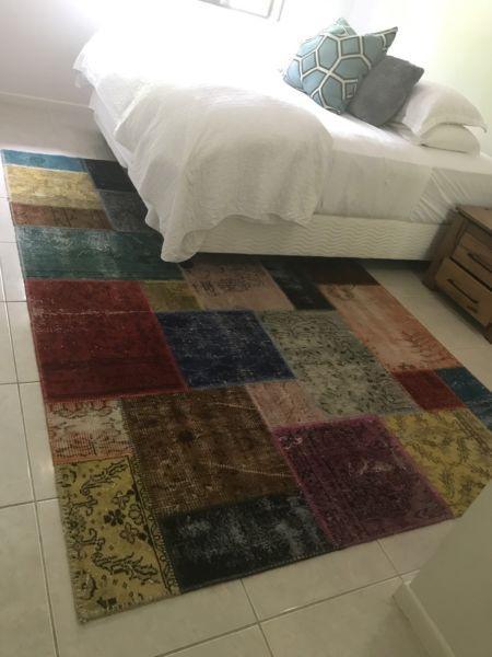 Handmade Turkish Overdyed Floor Rug