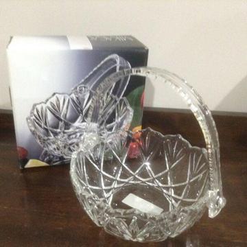 Mikasa Glass Basket / Bowl /Made in Germany / New in Box