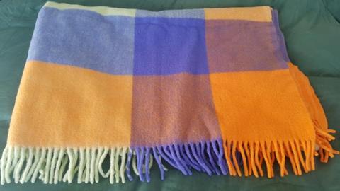 Beautiful Merino wool throw blanket